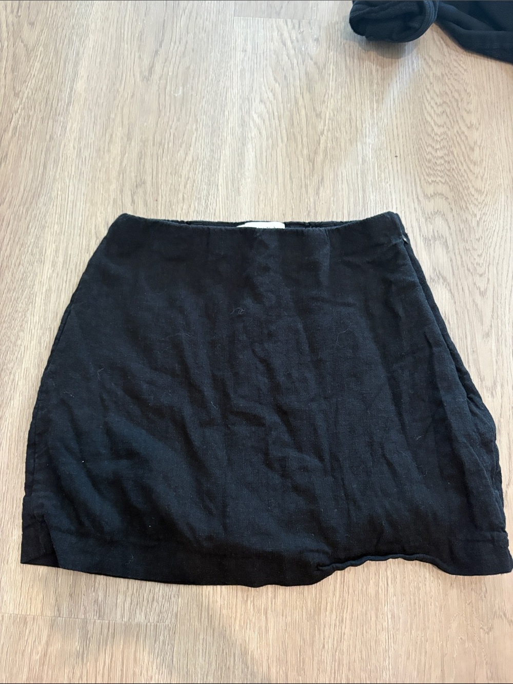 Abercrombie linen high rise Classic Black Women's Mini Skirt